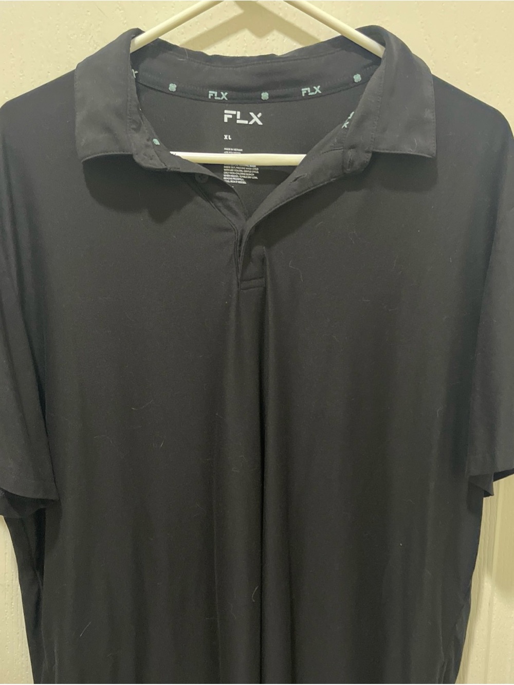 FLX Men’s Black Polo - Performance Short Sleeve